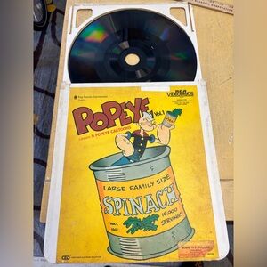 Vintage Popeye CED videodisc